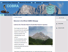 Tablet Screenshot of cobra-experiment.org